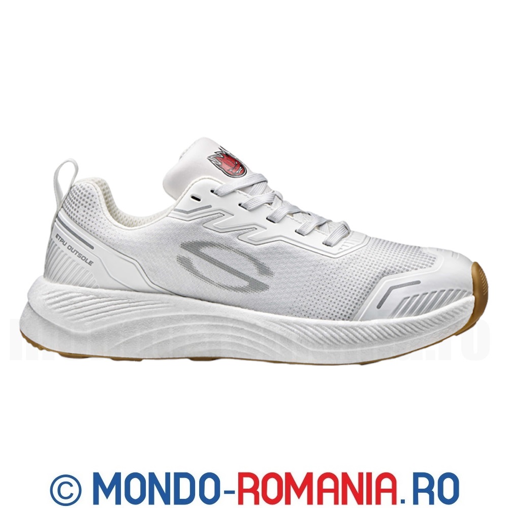 Pantofi albi de lucru, respirabili, fara bombeu  - SIR JOGGER